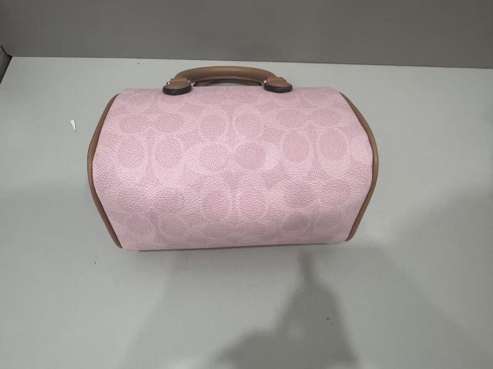 Coach Pink Signature Mini Barrel Satchel Top‑Handle Crossbody Bag - Picture 3 of 7